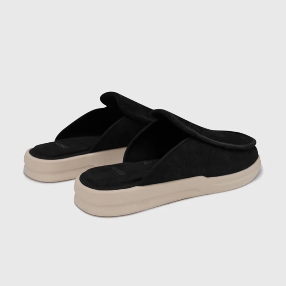 Lusso Esto - Jet Black Hairy Suede / Shortbread View 2